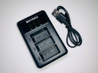 Chargeur de batterie double + 2 batteries Enduro GoPro HERO12/11/10/9