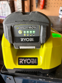 Ryobi 40W Battery and Charger 