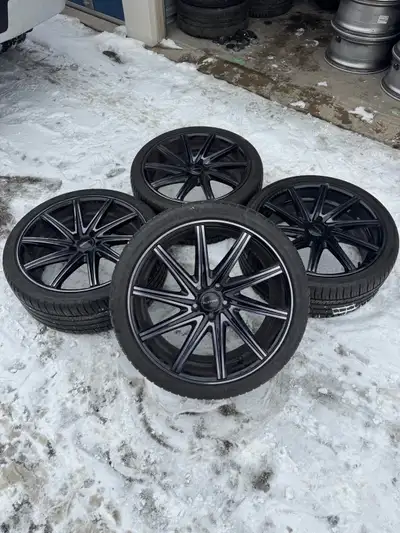 Michelin pilot sport all season Audi rims and tire set of 4 20 Inch Audi rims S line rims Audi wheel...
