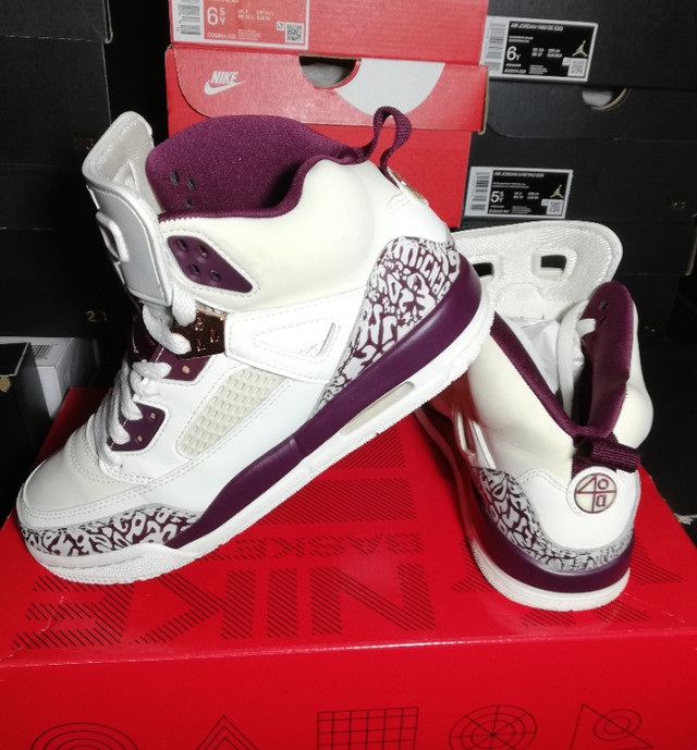 AIR JORDAN SPIZIKE BORDEAUX BRONZE WOMEN'S SZ7.5 WORE 4 TIMES in Women's - Shoes in Windsor Region