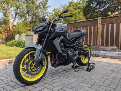 2nd gen mt-09 full exhaust with racing afm air filter . ECU tune from speed lab Pirelli Angel GT tir...