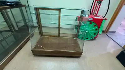 Slanted glass display cabinet, View more