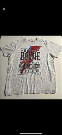 Mens Size XL David Bowie Shirt Ziggy Stardust Rock Music  Tshirt