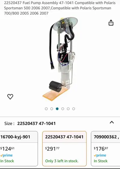Brand new fuel pump assembly