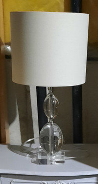 Glass crystal lamp and shade