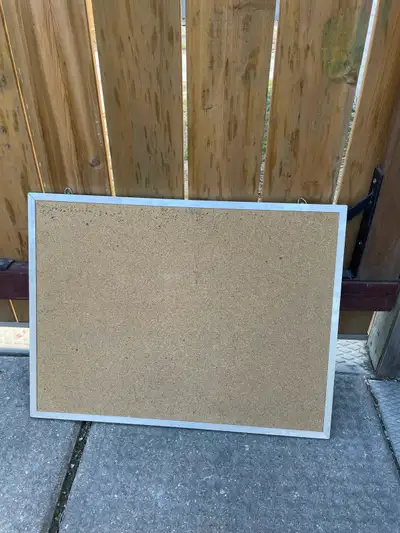 Spruce up your space with this handy cork board, perfect for pinning notes, photos, and inspirations...