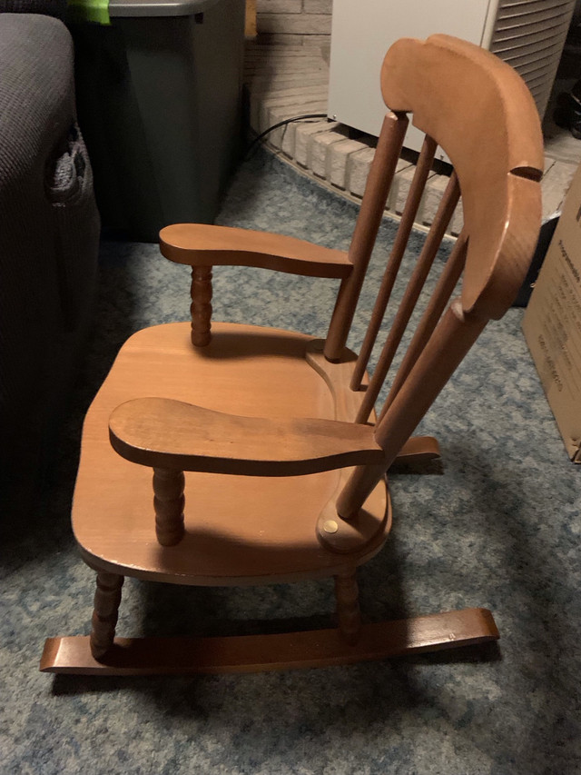 Child’s Wooden Rocker in Chairs & Recliners in Belleville - Image 3