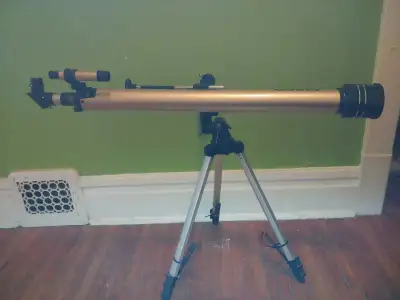 Telescope: 40-060675 *D=60mm *F=900mm Coated Optics *Tripod adjustable, telescopic legs. *Three axis...