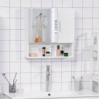 Bathroom Mirror Cabinet, Wall Mounted Medicine Cabinet with Doub