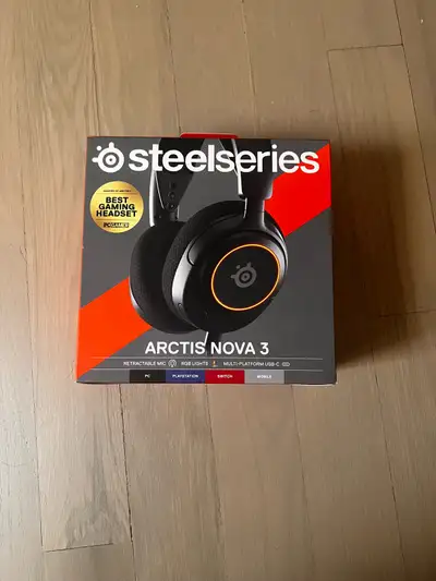 [EMPTIED BOX] SteelSeries Arctis Nova 3 Gaming Headset, View more