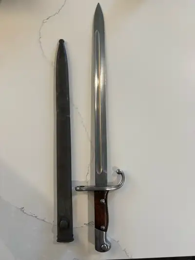 Original German Made Argentine Mauser Model 1909 bayonet, View more