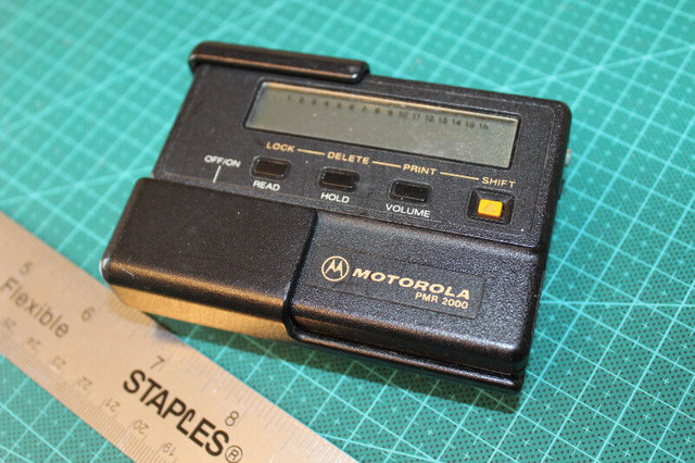 Vintage Motorola PMR 2000 Pager Device with Belt Clip Holster in General Electronics in City of Toronto - Image 2