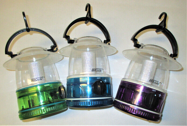Set (3 pcs) Dorcy LED Mini Lantern Hanging Hook Camping Like New in Other in Stratford