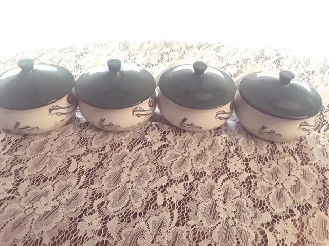 INDIVIDUAL ONION SOUP POTS, LIDS, HANDLES - DENBY, FLAIR ENGLAND in Arts & Collectibles in City of Toronto - Image 2