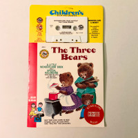 Vintage 1985 The Three Bears Read Along Book Cassette Tape