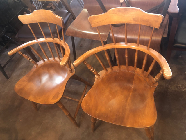 2 Midcentury Windsor accent chairs  in Chairs & Recliners in Calgary