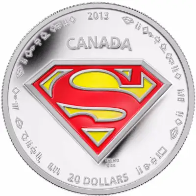 Royal Canadian Mint 2013 Superman S-Shield Pure Silver Coin, View more