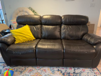 Recliner electrical leather sofa