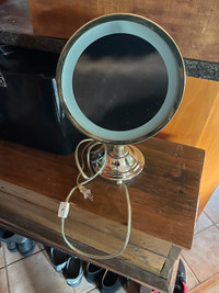 Vintage Magnifying Vanity Mirror - lights up