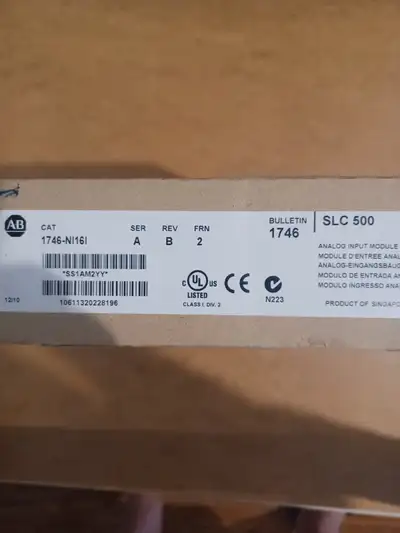 1746NI16I ANALOG INPUT MODULE 16 POINT 16 BIT RESOLUTION +- 20 M, View more