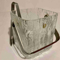 Vintage Hoya Ice Bucket & Tongs