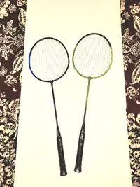 Two Matrix badminton rackets 