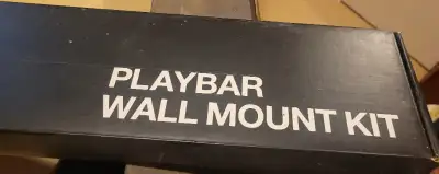 Sonos playbar wall mount kit in the box. Location - Farmhouse basement southside up on shelf. PLEASE...