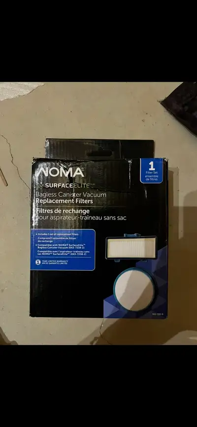 Keep your home pristine with this brand-new, unopened set of NOMA SurfaceElite Bagless Canister Vacu...