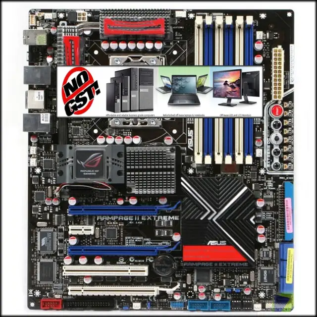 Asus Rampage 2 Extreme☣️6 Memory Slots + free CPU & Sound Card.. in Desktop Computers in Edmonton - Image 5
