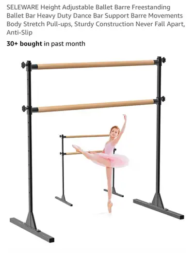 New Height Adjustable Ballet Barre Freestanding , View more