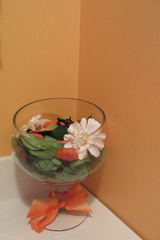 Pot incliner avec fleurs séché dans Décoration intérieure et accessoires  à Longueuil/Rive Sud