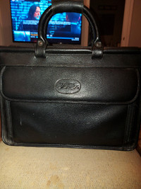 Bugatti leather cross-body messenger travel bag briefcase