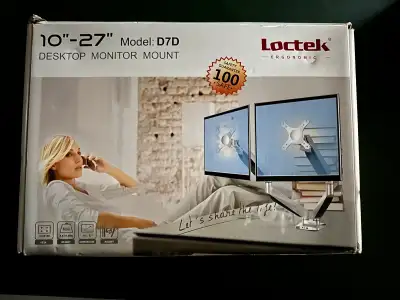 I'm selling a brand new Loctek Ergonomic desktop monitor mount, designed to hold monitors from 10" t...