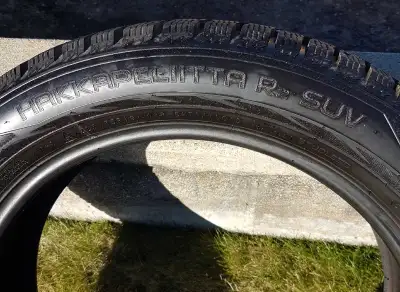 I'm selling a set of four Nokian Hakkapeliitta R3 SUV winter tires, size 225/55R19 XL. These tires a...