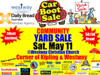Community Car Boot / Yard Sale & Silent Auction on May 11, 2024