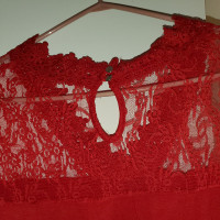 Red Lace sleeveless top.