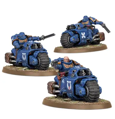 Warhammer Primaris Space Marine 40K - Outrider Bikes NOS, View more