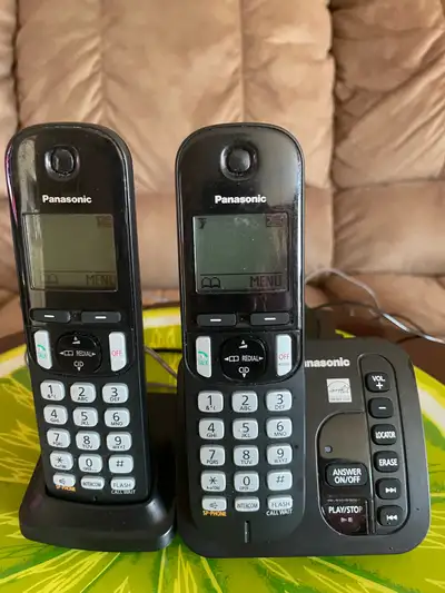2 Hands free Panasonic phones, View more