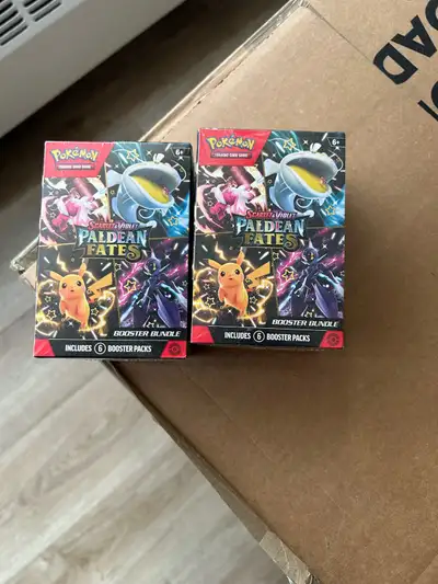 50$ for Trick or Trade Box 150$ per Paldean Fate Box Open to Xbox Game trades