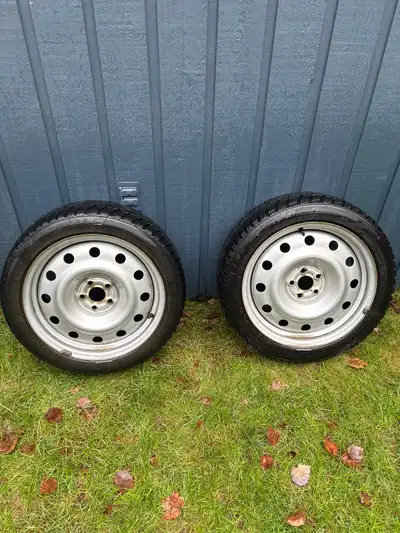 205/60/17 Uniroyal Tiger Paw snow and ice. The two tims are new last year. One tire new last year. O...