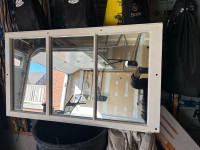 Wood window frame mirror