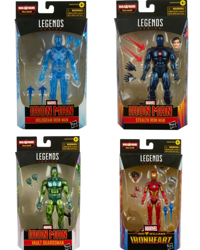 Marvel Legends Series Iron Man, Iron Heart, Vaultsman Figures, View more