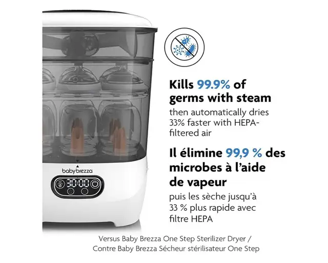 Baby Brezza Baby Bottle Sterilizer and Dryer Advanced in Feeding & High Chairs in Markham / York Region - Image 4