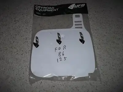 For Sale: New Front Number Plate for the 1987 - 1991 Yamaha YZ125, YZ250, 360, YZ490. This item is i...