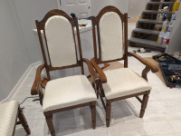 6 Oak wood chairs 6 for $160