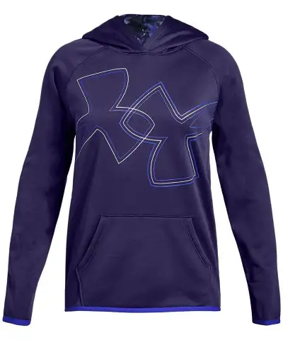 Girls Under Armour Logo Hoodie Sweatshirt YLG Youth Large Purple, View more
