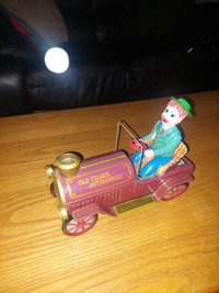 Tin toy bump and go Magic ball car