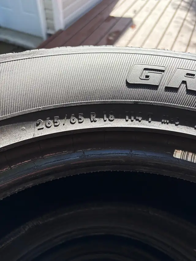 General Grabber HTS60 Tires-P265/65R18-Set of 4 (New/Take-Offs) in Tires & Rims in St. John's - Image 4