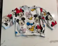 ZARA DISNEY Minnie/Mickey Sweatshirt Size 4-5 Yrs.