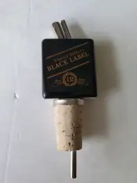 Vintage Johnnie Walker Black Label Bottle Topper/Pourer